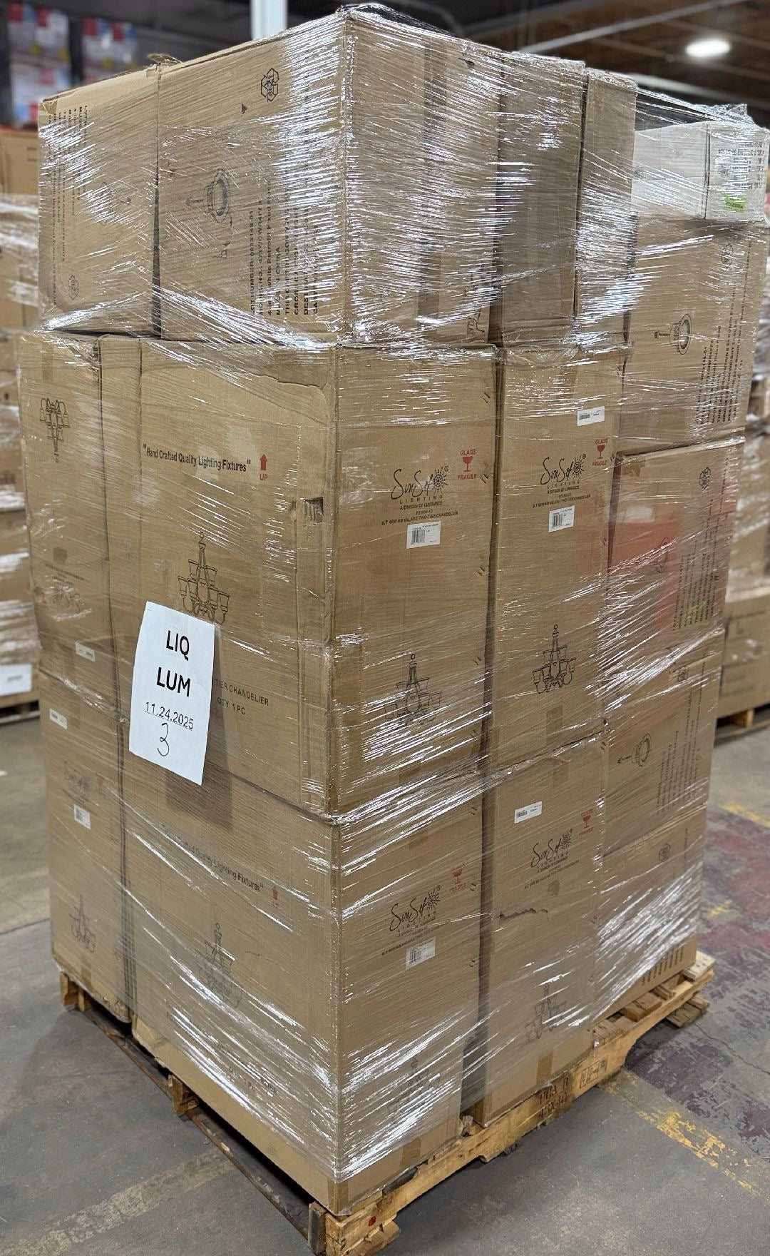 Lot of Lightning Products by Luminance and Sunset, Est.1,398 Units, New Condition,