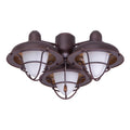 kathy ireland HOME by Luminance Boardwalk Cage 3-Light Venetian Bronze LED Ceiling Fan Light Kit