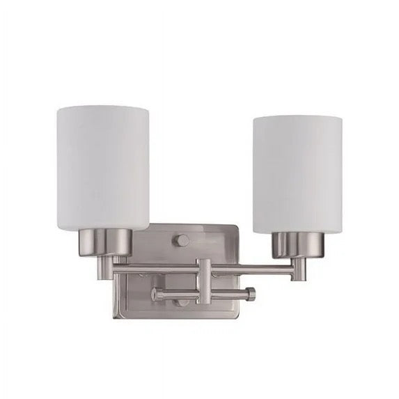 Sunset Lighting F3152 Ledbury 2 Light 13" Wide Bathroom Vanity Light - Nickel